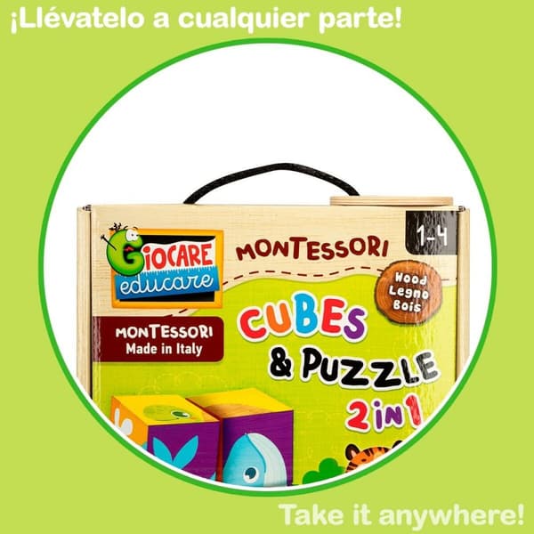 3D Puslespil Lisciani Giochi 22 x 23 x 1 cm dyr 4 Dele (6 enheder)