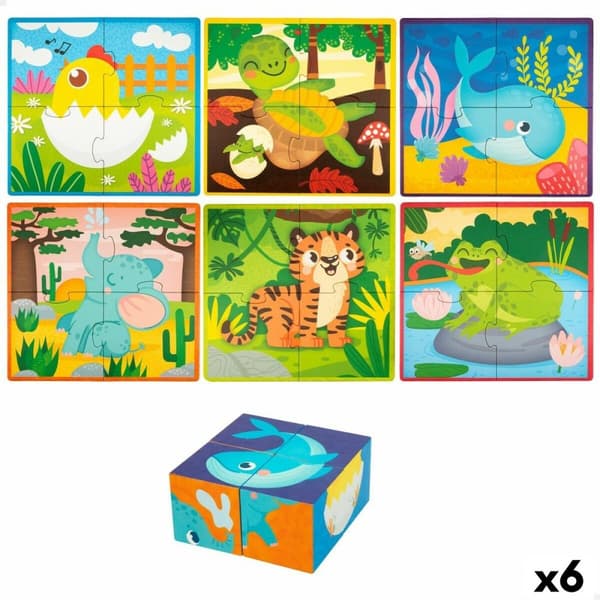 3D Puslespil Lisciani Giochi 22 x 23 x 1 cm dyr 4 Dele (6 enheder)