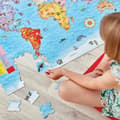Miniatyrbillede 5 af 5: Puslespil Orchard World Map (FR)