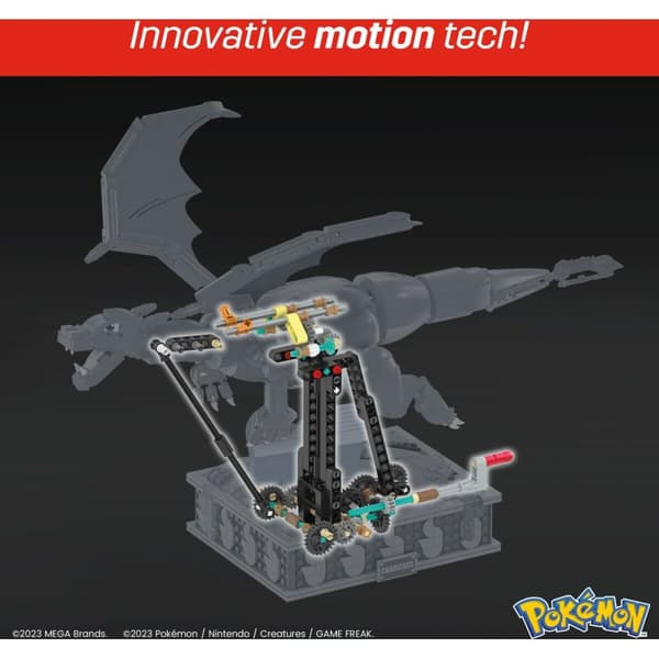 Konstruktionssats Pokémon Mega Construx - Motion Charizard 1664 Delar