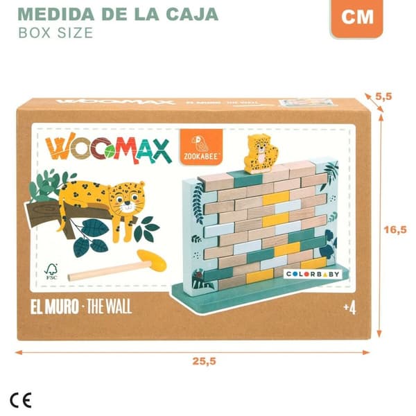 Byggsats Woomax djur 44 Delar (6 antal)