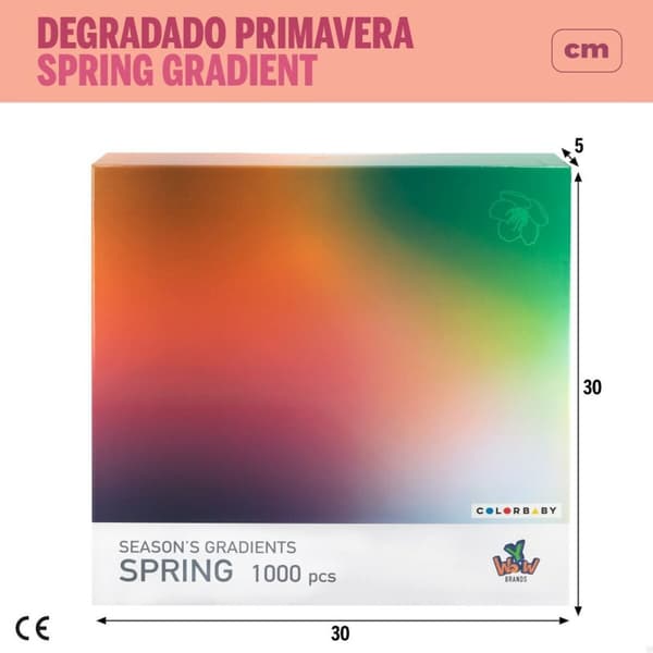 Pussel Colorbaby Season's Gradients Spring 68 x 50 cm (6 antal)