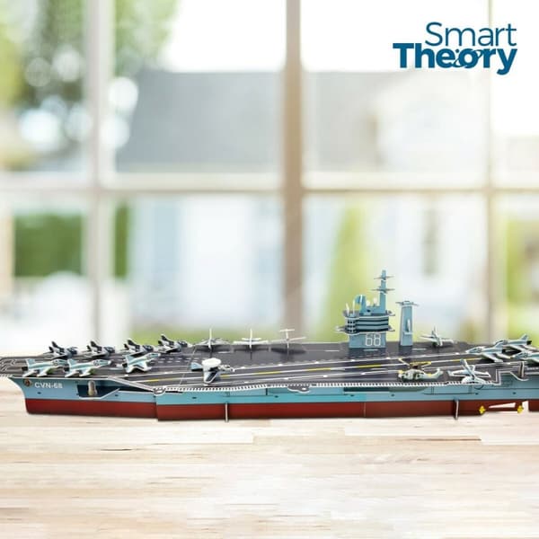 3D-pussel Colorbaby Nimitz Hangarfartyg 67 Delar 77 x 18 x 20 cm (6 antal)