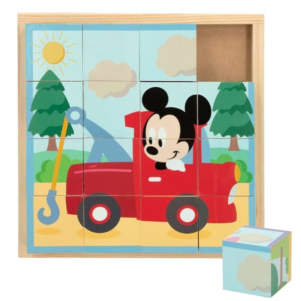 Børne Puslespil af Træ Disney + 3 år (6 enheder)