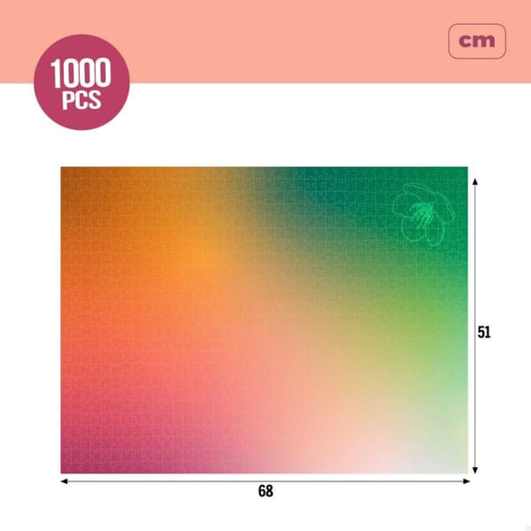 Puslespil Colorbaby Season's Gradients Spring 68 x 50 cm (6 enheder)