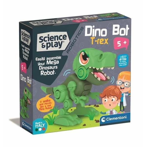 Konstruktionsspil Clementoni Dino Bot T-Rex 20 x 20 x 6 cm