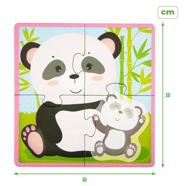 Barnepuslespill Lisciani Giochi 16 x 1 x 16 cm dyr 16 Deler (6 enheter)