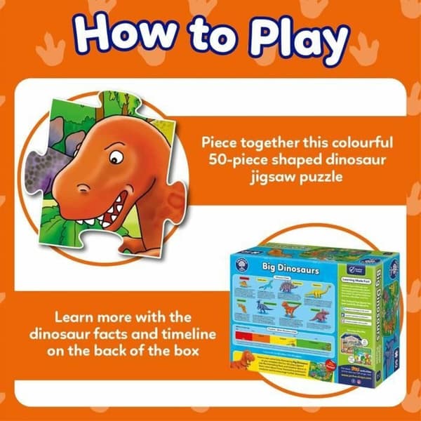 Puslespill Orchard Big Dinosaurs (FR)