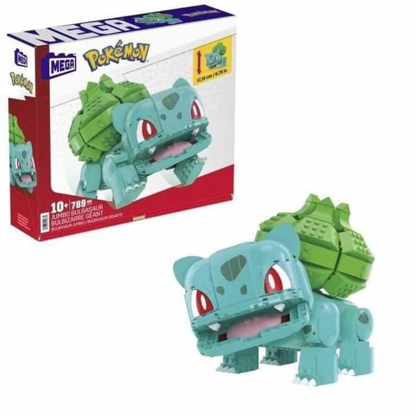 Rakennussarja Pokémon Mega Construx - Jumbo Bulbasaur 789 Kappaletta