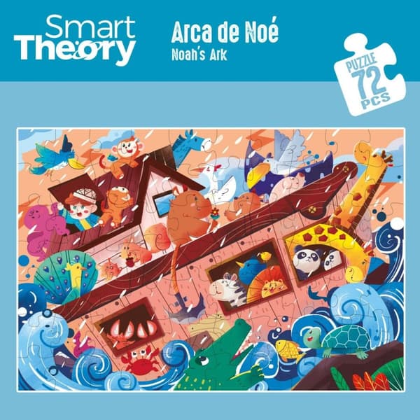 Palapeli Colorbaby Noah's Ark 72 Kappaletta 90 x 60 cm (6 osaa)