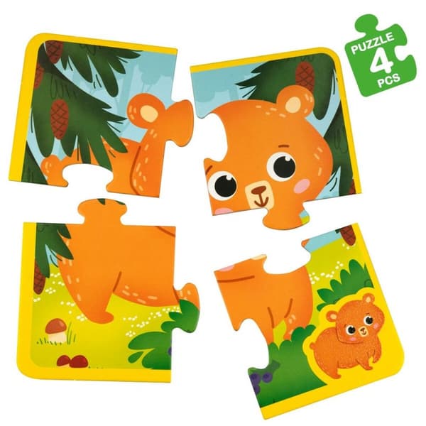 Lasten palapeli Lisciani Giochi 16 x 0,1 x 16 cm Ohjauslevy 24 Kappaletta 4 Kappaletta (6 osaa)