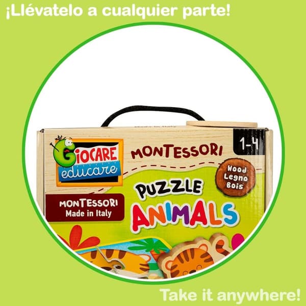 Lasten palapeli Lisciani Giochi 16 x 1 x 16 cm eläimet 16 Kappaletta (6 osaa)