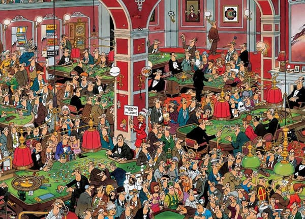 Jan Van Haasteren Crazy Casino! Pussel 1000 bitar