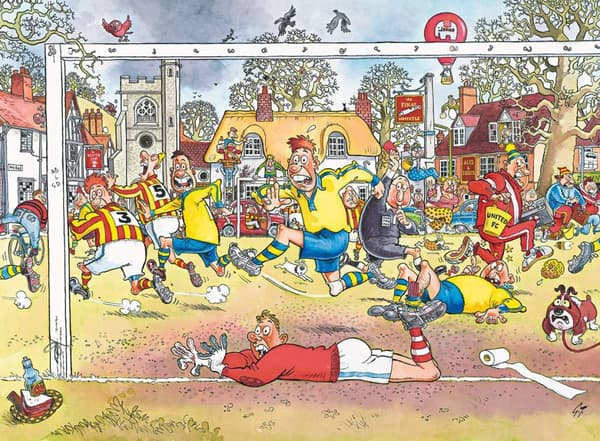 Wasgij Original 14 Football Madness! Puslespil 1000 brikker