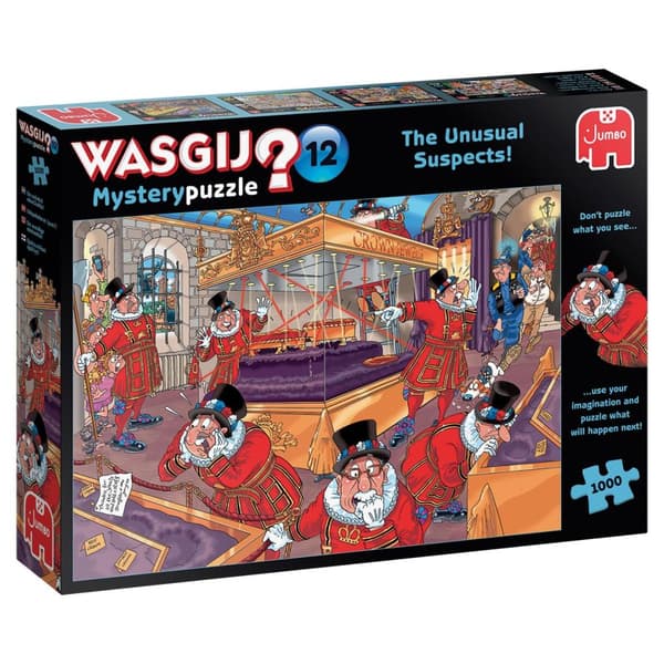 Wasgij Mystery 12 The Unusual Suspects! Puslespil 1000 brikker