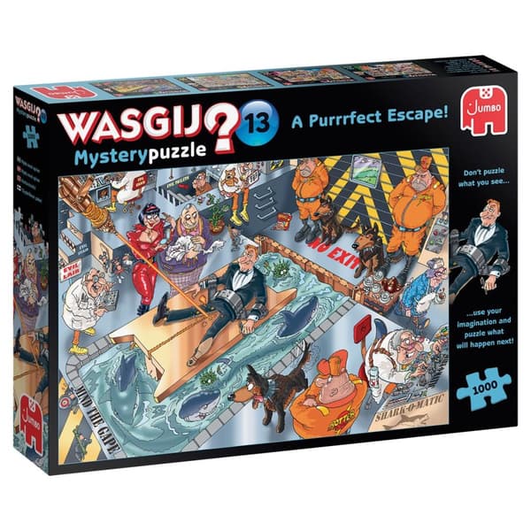 Wasgij Mystery 13 A Purrrfect Escape! Puslespil 1000 brikker