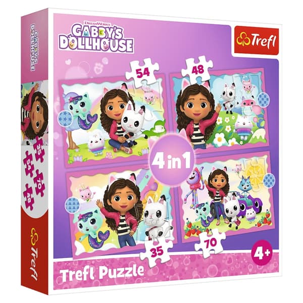 Trefl Gabbys eventyr 35-70 Brikker
