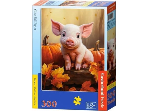 Castorland Puzzle 300 söpö syksyinen possu CASTOR