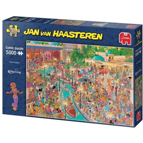 Pussel - JUMBO - Efteling Fata Morgana 5000 st - Jan Van Haasteren pussel, kvalitet och unik stil