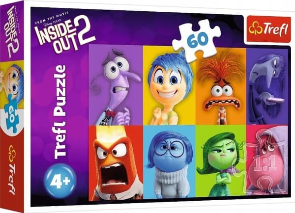 Trefl Puslespill 60 biter Bli kjent med følelsene dine Inside Out 2