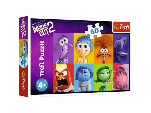 Trefl Puslespill 60 biter Bli kjent med følelsene dine Inside Out 2