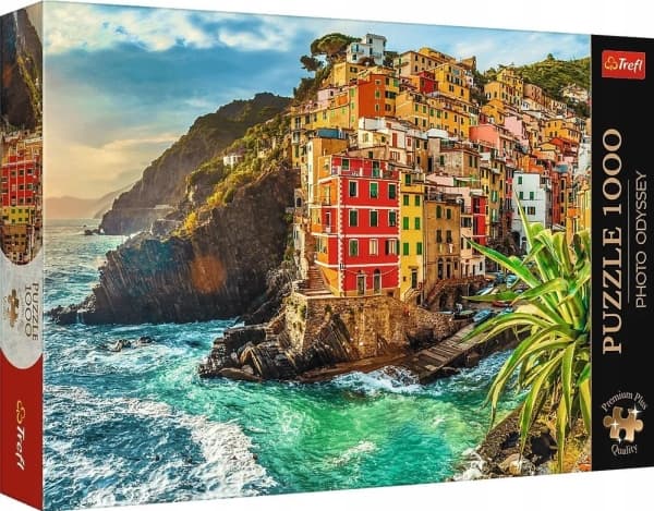 Trefl Puzzle 1000 elementtiä Premium Plus Quality Riomaggioren kaupunki Italiaa