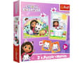 Miniatyrbilde 1 av 2: Trefl 2-i-1 puslespillmemoer Gabi med kattevennen hennes Gabbys Dollhouse