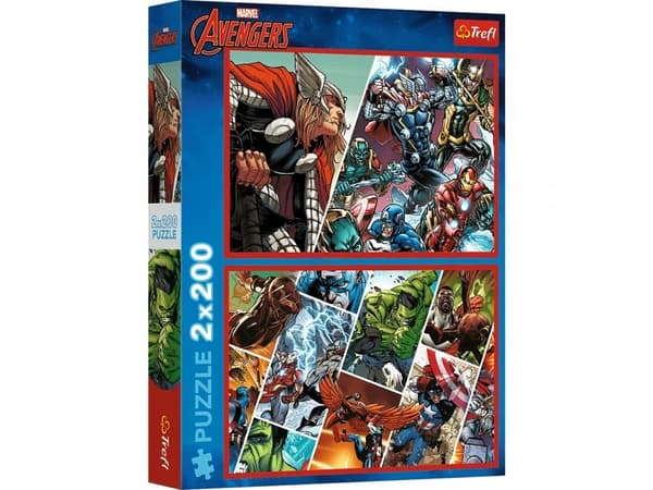 Trefl PUZZLE 2X200EL CLUES DEFENDER OF THE WORLD PUD8