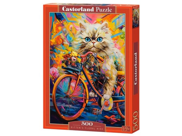 Castorland Puzzle 500 Kitten's Floral Ride CASTOR