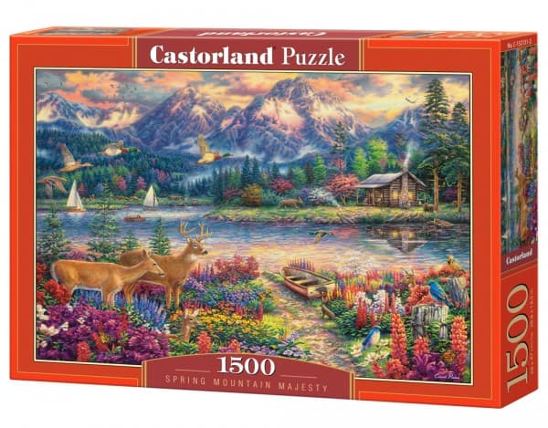 Puzzle 1500 elementtejä Kevätvuoren majesteetti