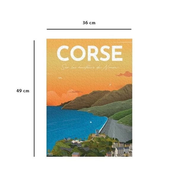 Nathan-Pussel 500 bitar-Affisch av Corsica/Louis the Poster-Vuxna och barn i åldern 10 år-Högkvalitativa pussel-12000985