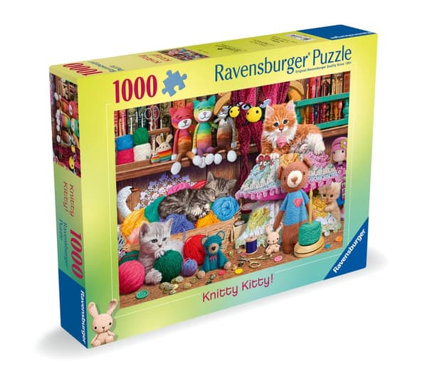 Strikkekatt Puslespill 1000 brikker, Ravensburger