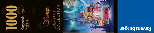 Pussel Disney Castles Cinderella 1000 bitar, Ravensburger