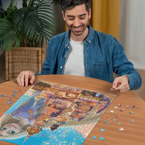 Disney slott Rapunzel 1000 Puslespill brikker, Ravensburger