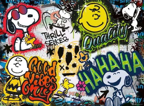 Pussel Snoopy Graffiti 500 bitar, Ravensburger