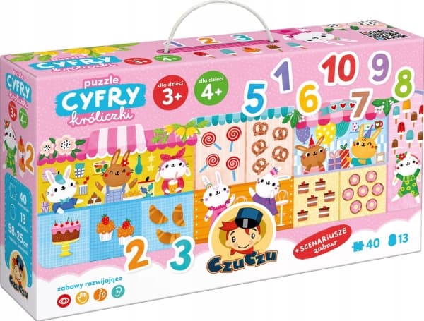 CzuCzu Puzzle Numerot Puput 40 elementtiä