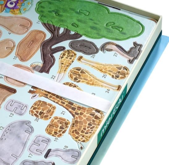 Kreativt magnetisk legesæt fra mierEdu - Dyreriget (Dansk)