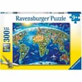 Miniatyrbilde 1 av 2: Puslespill Ravensburger Map of the monuments of the world