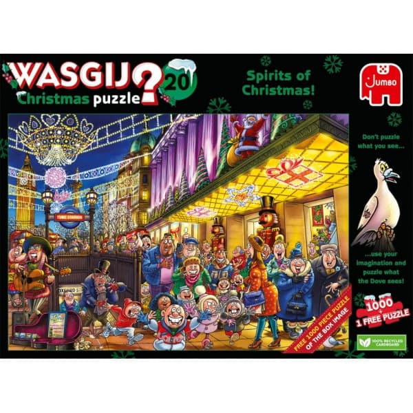 Wasgij Christmas 20 -puzzle, 2 x 1000 brikker
