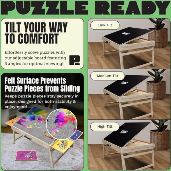 Puzzle Ready - Palapelilauta jaloilla, 1500 palalle