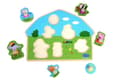Miniatyrbillede 5 af 6: Barbo Toys Peppa Pig-formet træpuslespil - Playground