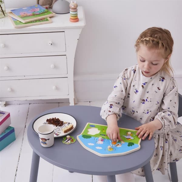 Barbo Toys Peppa Pig-formet træpuslespil - Playground
