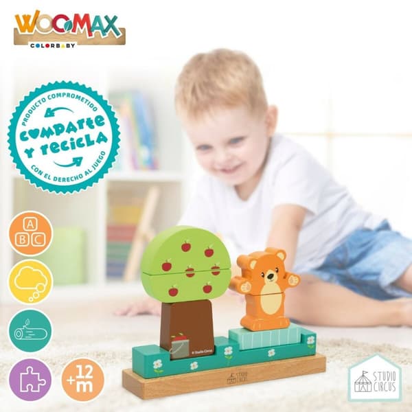 Byggespil med Blokke Woomax 8 Dele (6 enheder)