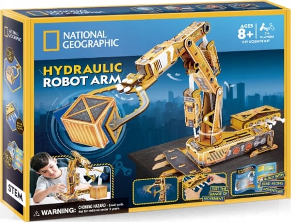 Cubic Fun CUBIC FUN NATIONAL GEOGRAPHIC STEM ROBOTISK HYDRAULISK ARM