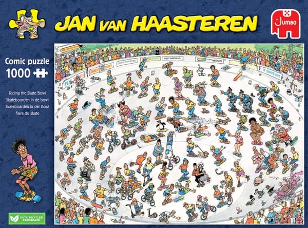Jan Van Haasteren Riding The Skate Bowl Pussel 1000 bitar, Jumbo