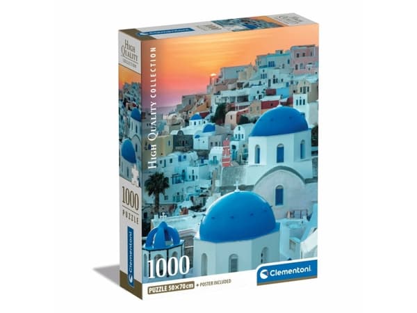 Clementoni High Quality Collection Santorini, 1000 pc(s), Landscape, 18 yr(s)