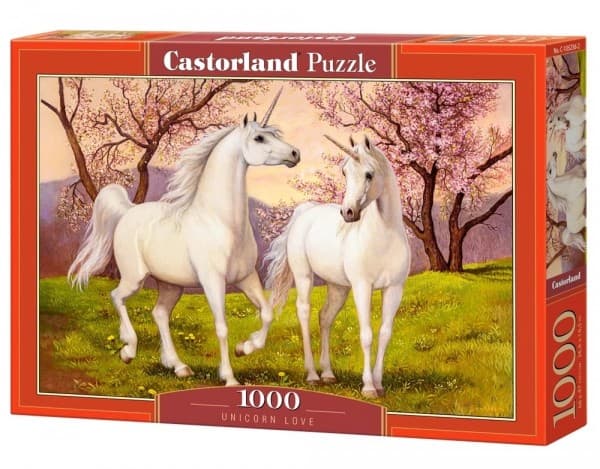 Castor Puzzle 1000 elementtiä Unicorns in love - rakastuneet yksisarviset