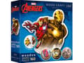 Pikkukuva 2 / 2: Trefl Puzzle 160 elementtiä Puinen ääriviivapalapeli Brave Iron Man - urhea rautamies