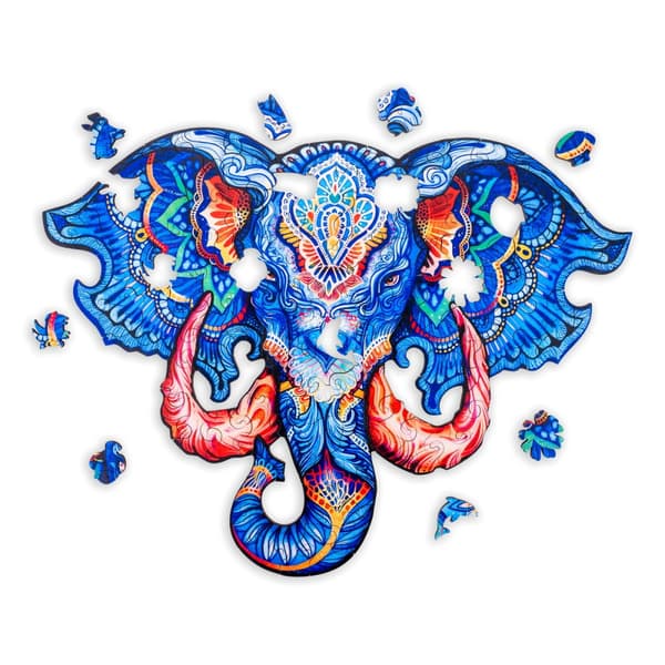 Puzzle A4 Elefant (huvud) - 83 bitar