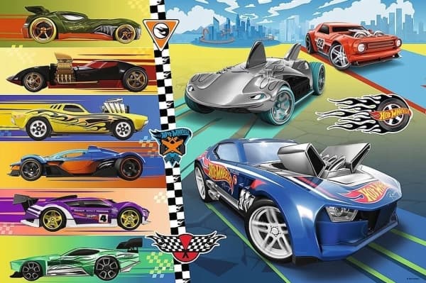 Trefl Palapeli 24 palaa Maxi Fast Cars Hot Wheels Maxi Fast Cars Hot Wheels